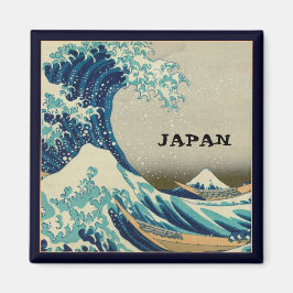 Imán Japón y el arte japonés / Gran ola de Kanagawa