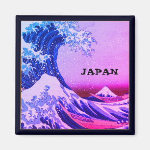 Imán Japón y el arte japonés / Gran ola de Kanagawa
