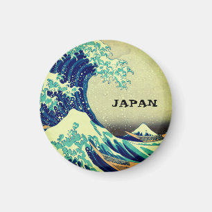 Imán Japón y el arte japonés / Gran ola de Kanagawa 