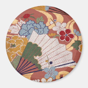 Imán japonés tradicional del diseño de la tela