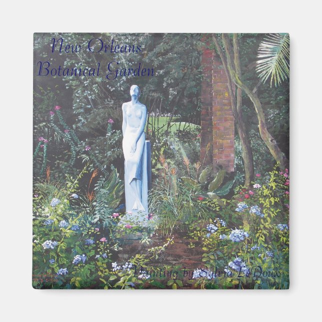 Imán Jardín Botánico de Nueva Orleans (Frente)