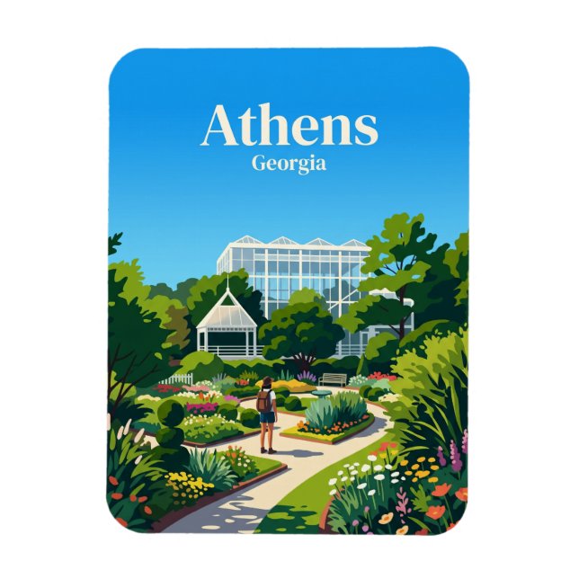 Imán Jardín Botánico del Estado de Georgia EE. UU. (Vertical)