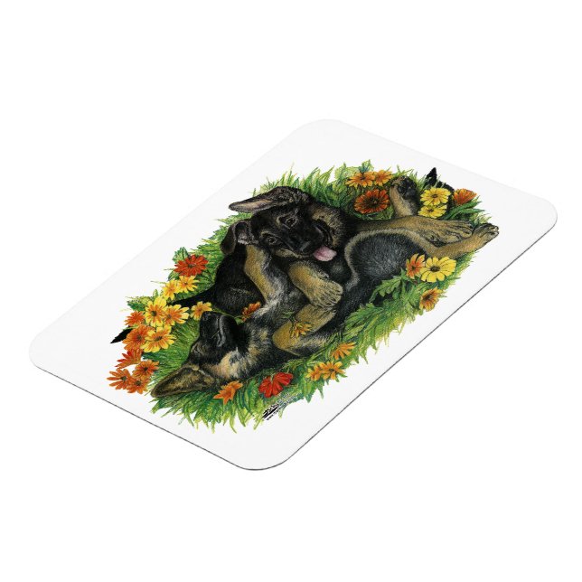 Imán Jardín de cachorros (Lado Izquierdo)