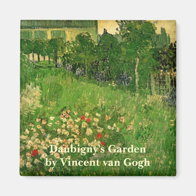 Imán Jardín de Daubigny por Vincent van Gogh, Le Jardin (Frente)