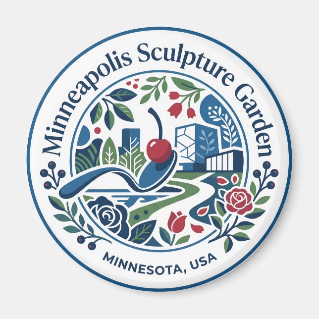Imán Jardín de Esculturas de Minneapolis EE. UU. (Frente)