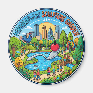 Imán Jardín de Esculturas de Minneapolis EE. UU.