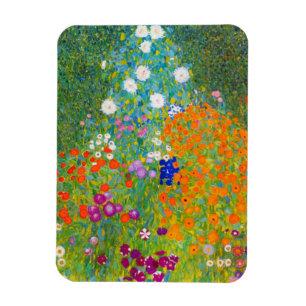 Imán Jardín de flores de Gustav Klimt,Imán