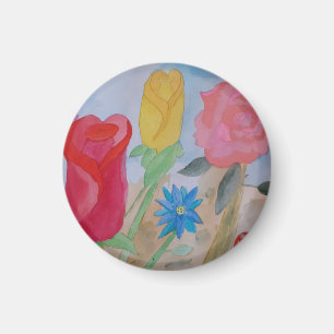 Imán Jardín de flores de verano