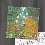 Imán Jardín de flores | Gustav Klimt<br><div class="desc">Jardín de flores (1905-1907) del artista austriaco Gustav Klimt. La pintura original de arte fino es un óleo sobre lienzo que presenta un paisaje abstracto de flores coloridas. Utilice las herramientas de diseño para agregar texto personalizado o personalizar la imagen.</div>