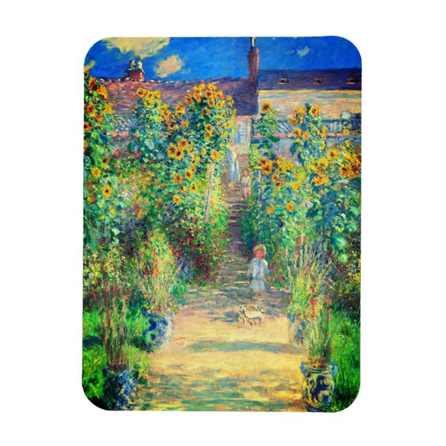 Imán Jardín de flores Monet (Vertical)