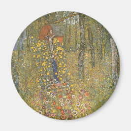 Imán Jardín de granja con crucifijo (por Gustav Klimt)