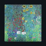 Imán Jardín de granja con girasoles, Gustav Klimt<br><div class="desc">Gustav Klimt (14 de julio de 1862 - 6 de febrero de 1918) era un pintor simbolista austríaco y uno de los miembros más destacados del movimiento secesión de Viena. Klimt es conocido por sus pinturas, murales, bocetos y otros objetos artísticos. Además de sus obras figurativas, que incluyen alegorías y...</div>