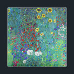 Imán Jardín de granja con girasoles, Gustav Klimt<br><div class="desc">Gustav Klimt (14 de julio de 1862 - 6 de febrero de 1918) era un pintor simbolista austríaco y uno de los miembros más destacados del movimiento secesión de Viena. Klimt es conocido por sus pinturas, murales, bocetos y otros objetos artísticos. Además de sus obras figurativas, que incluyen alegorías y...</div>