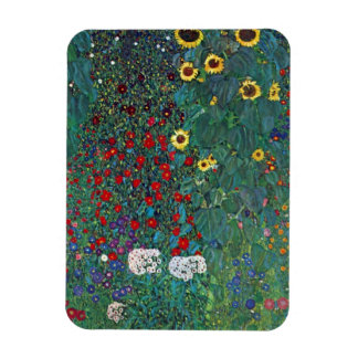 Imán Jardín de granjero con Girasol de Klimt, Flores Vi