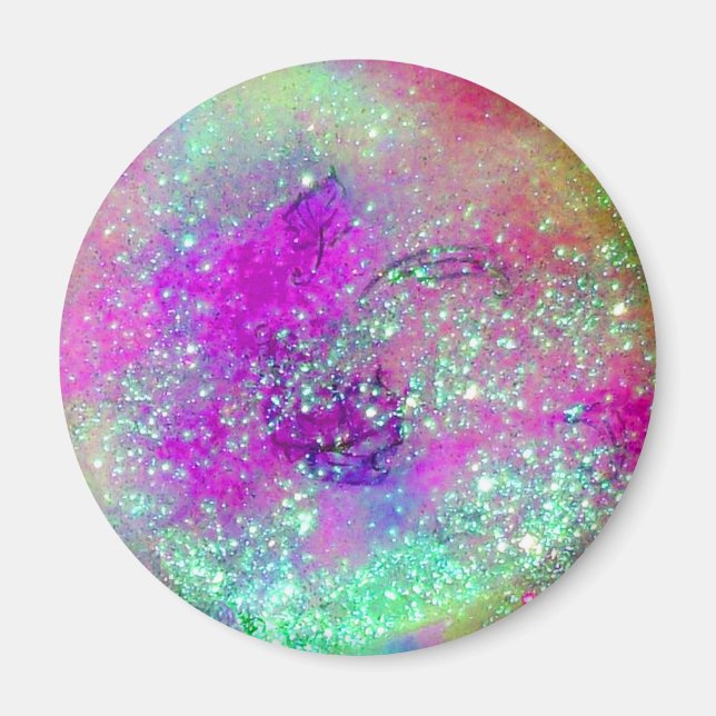 Imán JARDÍN DE LAS SOMBRAS PERDIDAS - violeta rosa púrp (Frente)