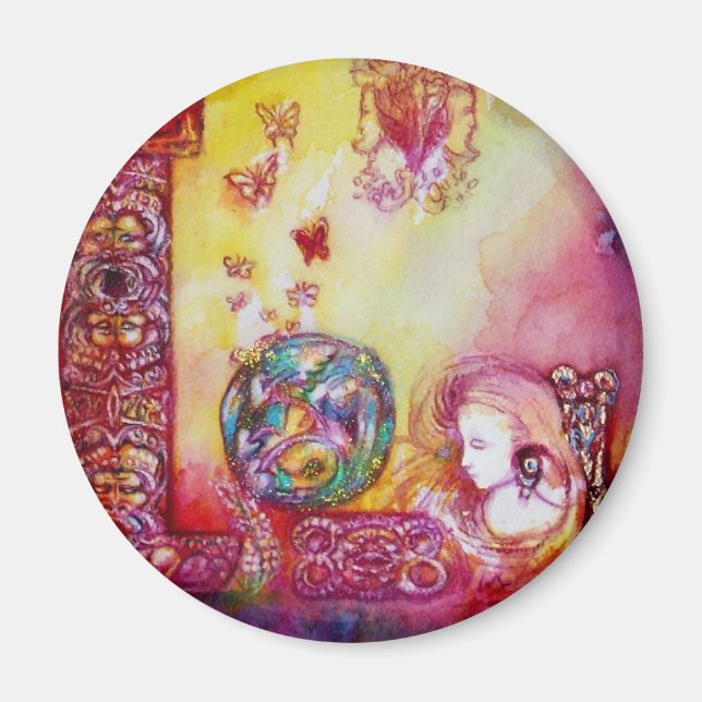 IMÁN JARDÍN DE LAS SOMBRILLAS PERDIDAS -FERIA Y MARIPOS (Frente)