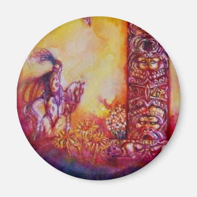 IMÁN JARDÍN DE LAS SOMBRILLAS PERDIDAS / NOCHE Y CABALL (Frente)