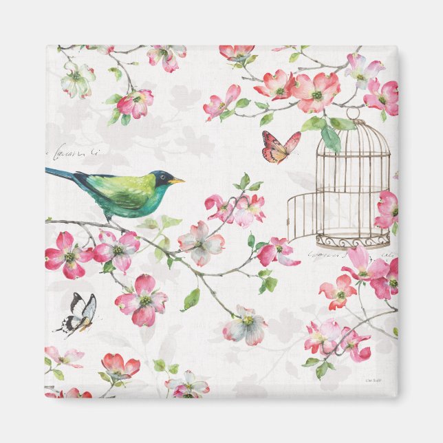 Imán Jardín de madera (Frente)