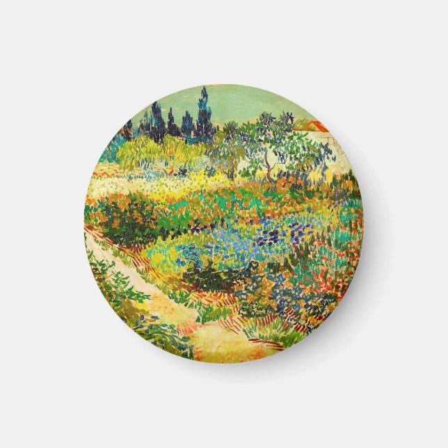 Imán Jardín de Vincent Van Gogh en Arlés (Frente)