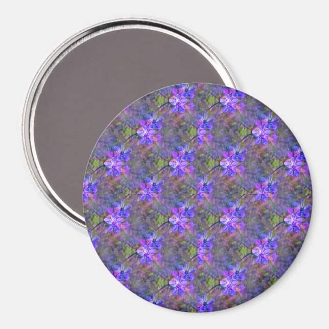 Imán Jardín de violetas...... (Anverso/Reverso)
