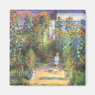 Imán Jardín del artista en Vetheuil - Claude Monet