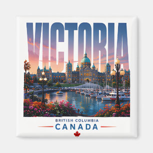 Imán Jardín del puerto de Victoria Canadá Viajes
