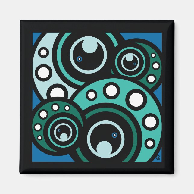 Imán Jardín del pulpo (Frente)