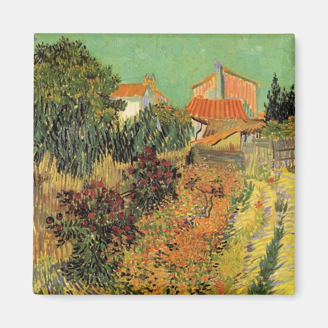Imán Jardín detrás de una casa de Vincent van Gogh (Frente)