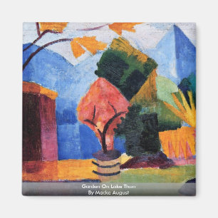 Imán Jardín en el lago Thun de Macke agosto
