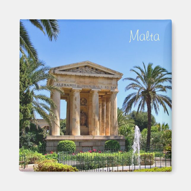 Imán Jardín en Malta en La Valeta (Frente)