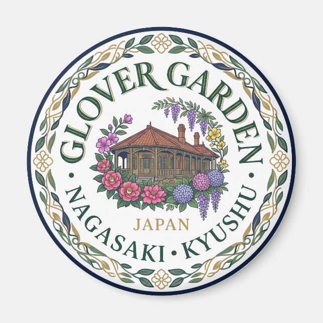 Imán Jardín Glover Japón (Frente)