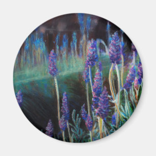 Imán Jardín junto al estanque en Crepúsculo