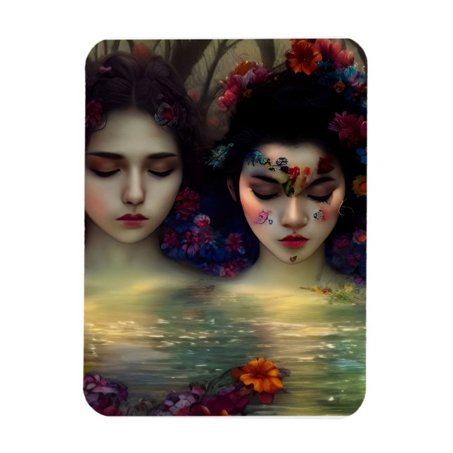 Imán Jardín místico: Sueños Florales (Vertical)