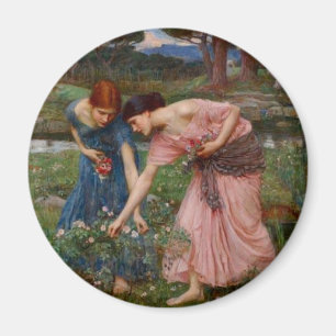 Imán Jardín Romántico Vintage Mujeres Pre-Rafaelitas