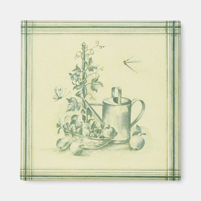 Imán Jardinería de época (Frente)