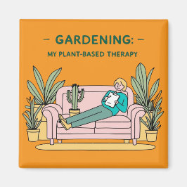 Imán - jardinería naranja