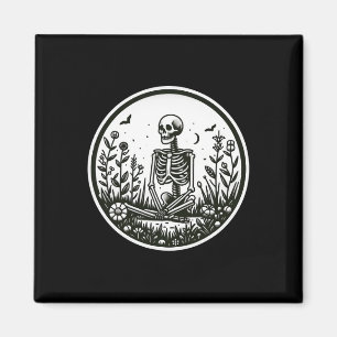 Imán Jardinería Skeleton Planta Halloween Jardening 1