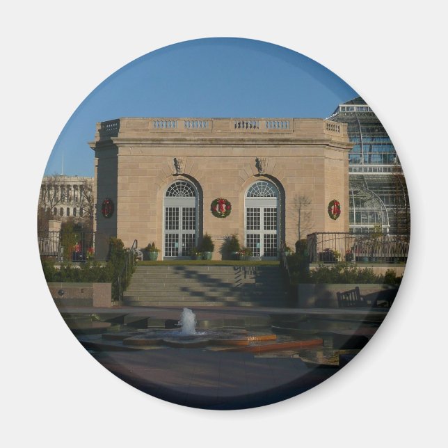 Imán Jardines botánicos para Navidades en Washington DC (Frente)