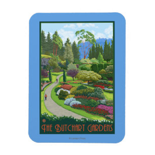 Imán Jardines de Butchart - bahía de Brentwood