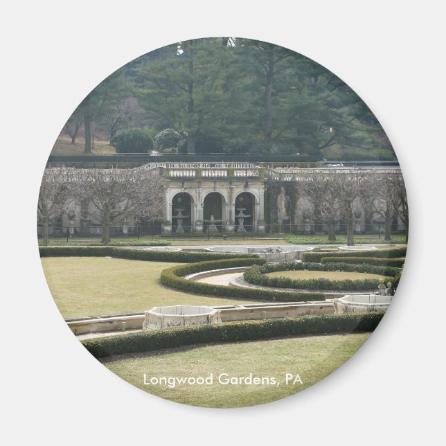 Imán Jardines de Longwood, PA (Frente)