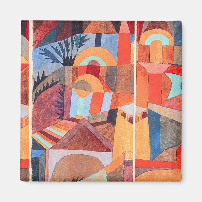 Imán Jardines del Templo (1920) de Paul Klee (Frente)