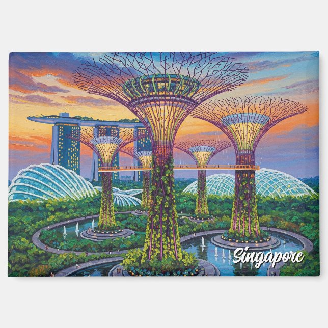Imán Jardines en la bahía de Singapur (Anverso)