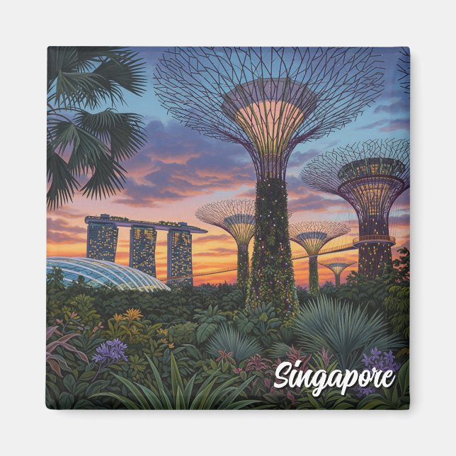 Imán Jardines en la bahía de Singapur (Frente)