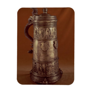 Imán Jarra de cerveza del gremio, estaño plateado, 156