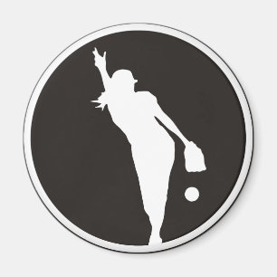 Imán jarra del círculo del softball