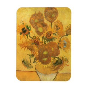 Imán Jarrón con 15 girasoles de Vincent van Gogh