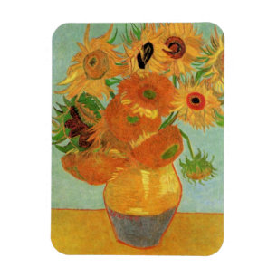 Imán Jarrón con doce girasoles de Vincent van Gogh