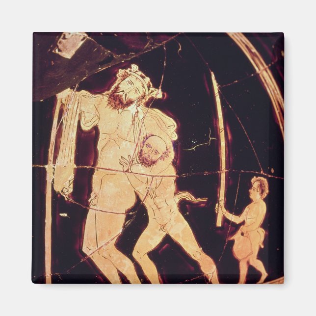 Imán Jarrón de figuras rojas del ático (Frente)