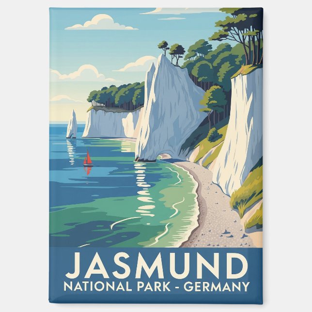 Imán Jasmund National Park Alemania Viaje (Anverso)