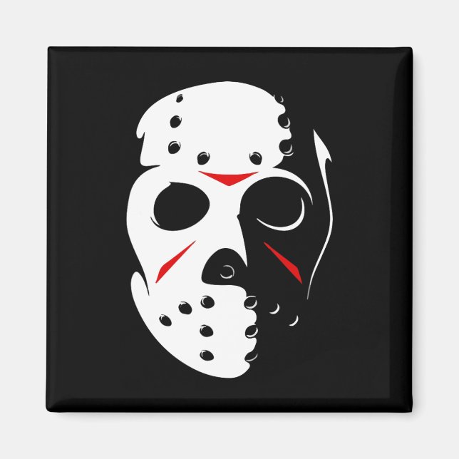 Imán Jason Hockey Mask Halloween Viernes 13 (Frente)